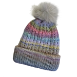 Pompom Beanie Double Layer  ..