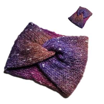 Twisted Headband Purple Pink