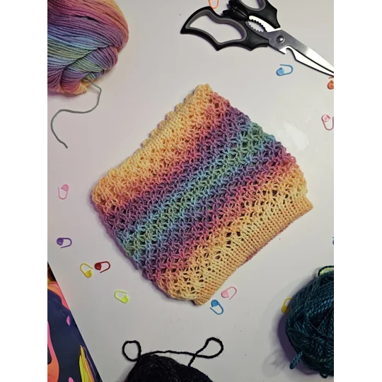 Neck Warmer- Lightweight - Rainbow