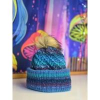 Pompom Beanie - Double Layer  - Wool