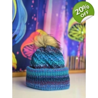 Pompom Beanie - Double Layer  - Wool