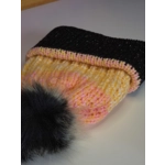 Pompom Beanie - Double Layer - Shiny Brim