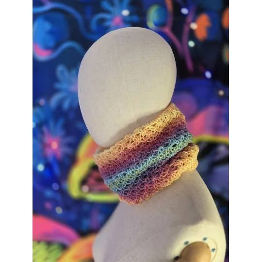 Neck Warmer- Lightweight - Rainbow