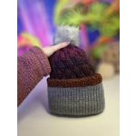 Rusty Bubble Beanie with pompom