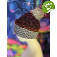 Rusty Bubble Beanie with pompom