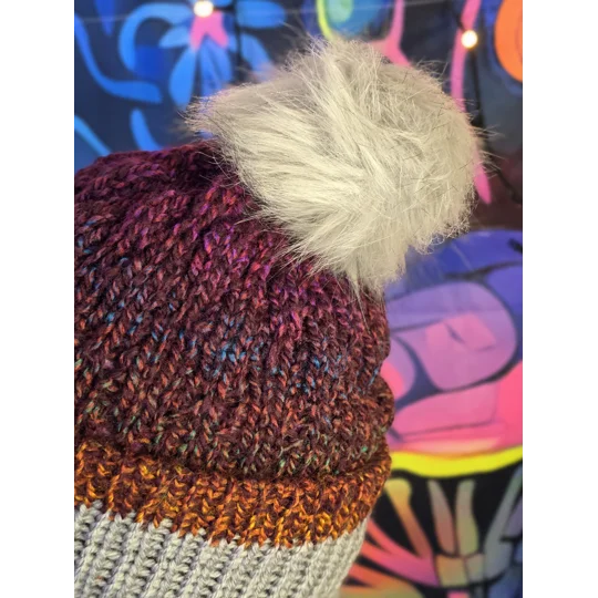 Rusty Bubble Beanie with pompom