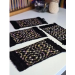 Handwoven Coasters – Medium Rectangle - Set of 4