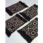 Handwoven Coasters – Medium Rectangle - Set of 4