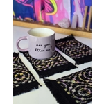 Handwoven Coasters – Medium Rectangle - Set of 4