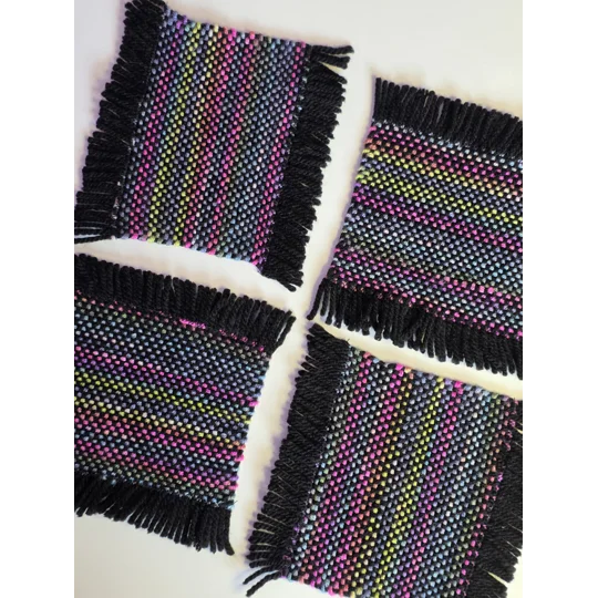 Handwoven Coasters - small - set of 4