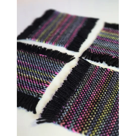 Handwoven Coasters - small - set of 4