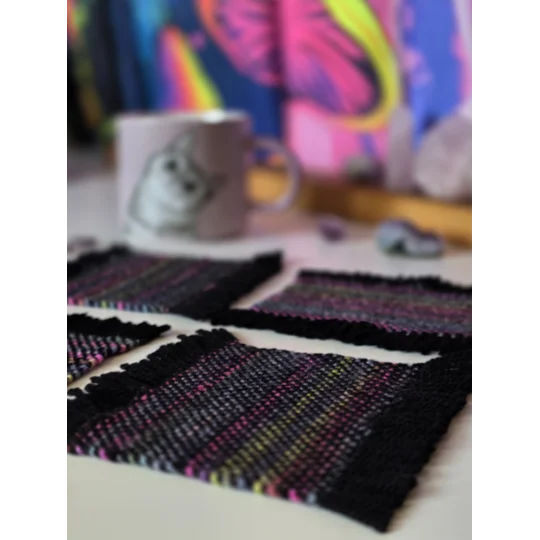 Handwoven Coasters - small - set of 4