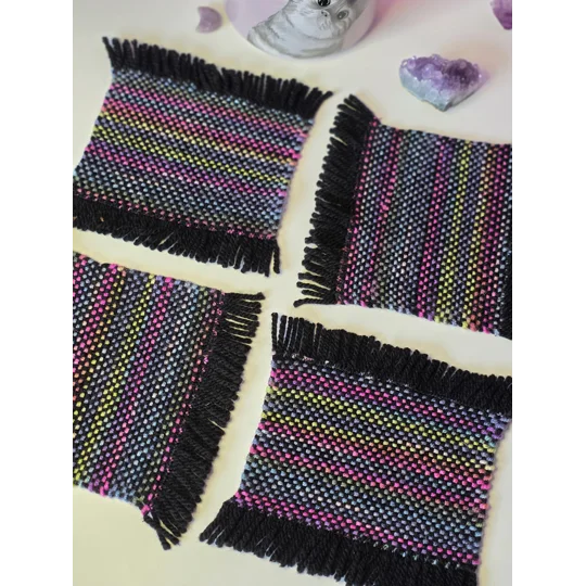 Handwoven Coasters - small - set of 4