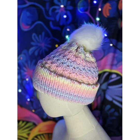 Pompom Beanie Double Layer Lightweight