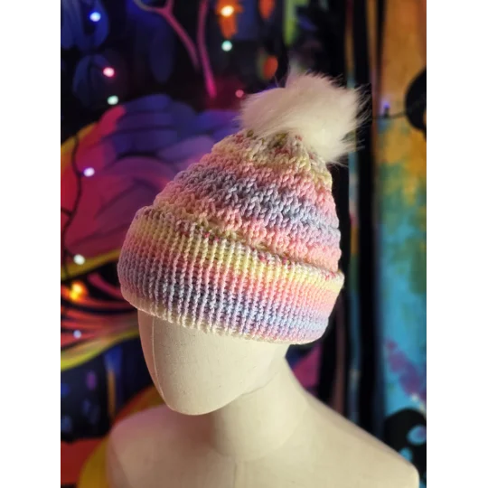Pompom Beanie Double Layer Lightweight