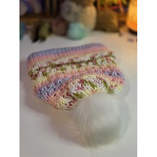 Pompom Beanie Double Layer Lightweight