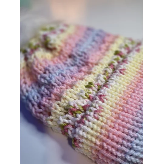 Pompom Beanie Double Layer Lightweight