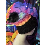 Pompom Beanie - Double Layer - Shiny Brim