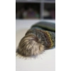 Pompom Beanie - Double Layer Ribbed - Wool