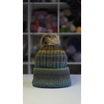 Pompom Beanie - Double Layer Ribbed - Wool