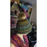 Pompom Beanie - Double Layer Ribbed - Wool