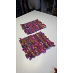 Handwoven Wool Coasters - Colourburst Edition (set of 2)