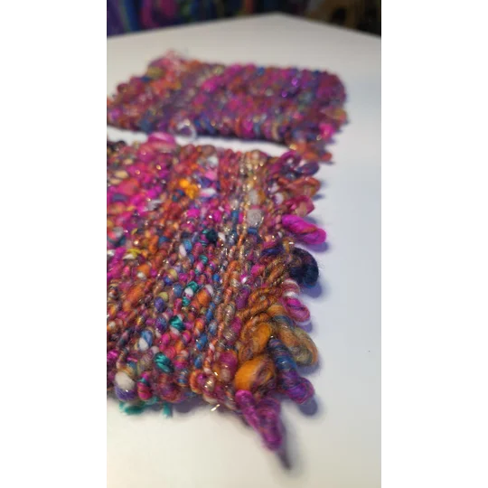 Handwoven Wool Coasters - Colourburst Edition (set of 2)