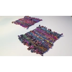 Handwoven Wool Coasters - Colourburst Edition (set of 2)