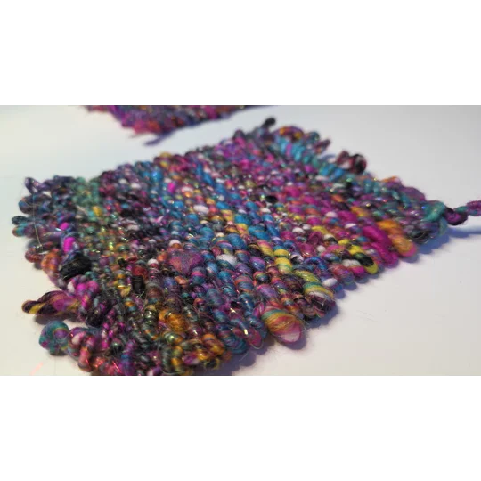 Handwoven Wool Coasters - Colourburst Edition (set of 2)