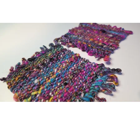 Handwoven Wool Coasters - Colourburst Edition (set of 2)