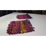Handwoven Wool Coasters - Colourburst Edition (set of 2)