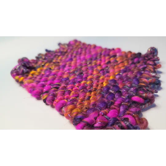 Handwoven Wool Coasters - Colourburst Edition (set of 2)