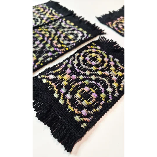 Handwoven Coasters – Medium Rectangle - Set of 4