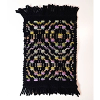 Woven coasters placemats stars and roses - set of 4