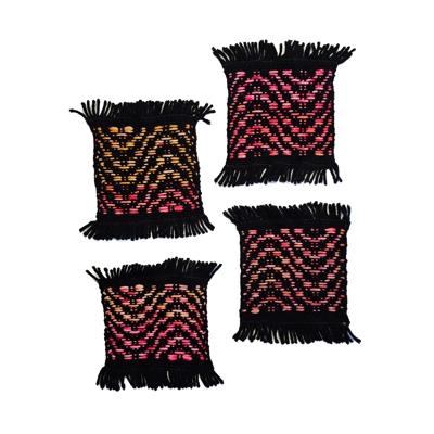 Handwoven Coasters - small - set of 4