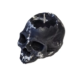 Small skull snowflake black and silver gothic decor