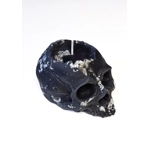 Small skull snowflake black and silver gothic decor