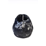 Small skull snowflake black and silver gothic decor