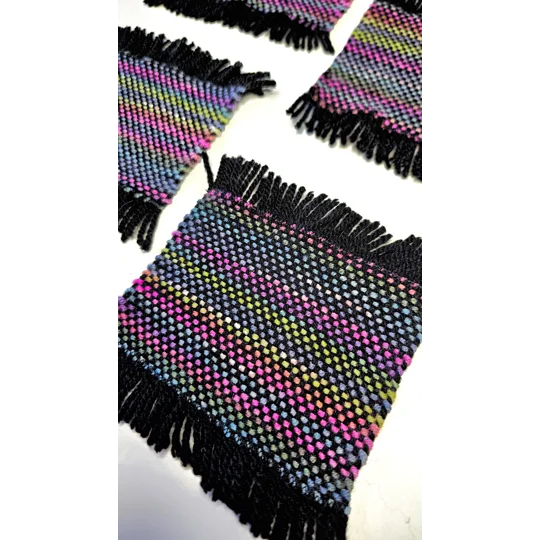 Handwoven Coasters - small - set of 4
