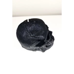 Big Decorative Pillar Candle Skull Old Rock On the Pathway Gray