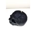 Big Decorative Pillar Candle Skull Old Rock On the Pathway Gray