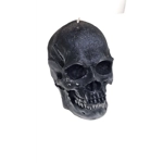 Big Decorative Pillar Candle Skull Old Rock On the Pathway Gray