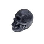 Big Decorative Pillar Candle Skull Old Rock On the Pathway Gray