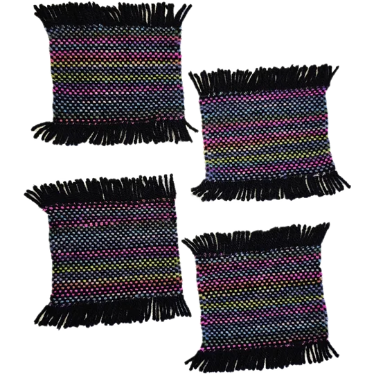 Handwoven Coasters - small - set of 4
