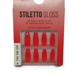 30 False Nails Stiletto Gloss