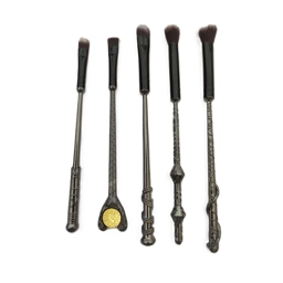 Vintage Style 5pcs Magic Wand Metal Handle Makeup Brush Set