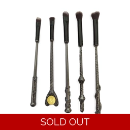 Vintage Style 5pcs Magic Wand Metal Handle Makeup Brush Set