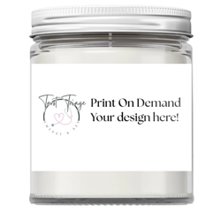 Print On Demand Candle. Custom Magic, Your Way.