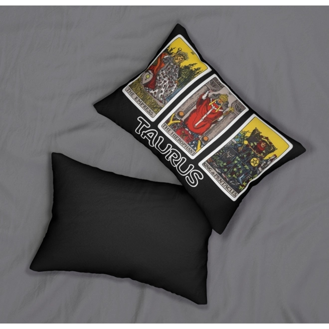 Additional Image for Astrology-Themed Lumbar Pillow - Taurus Zodiac Décor, Astrology Gift, Horoscope Home Accent, Tarot P
