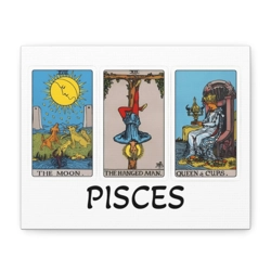 Pisces Tarot Canvas Wall Art 10